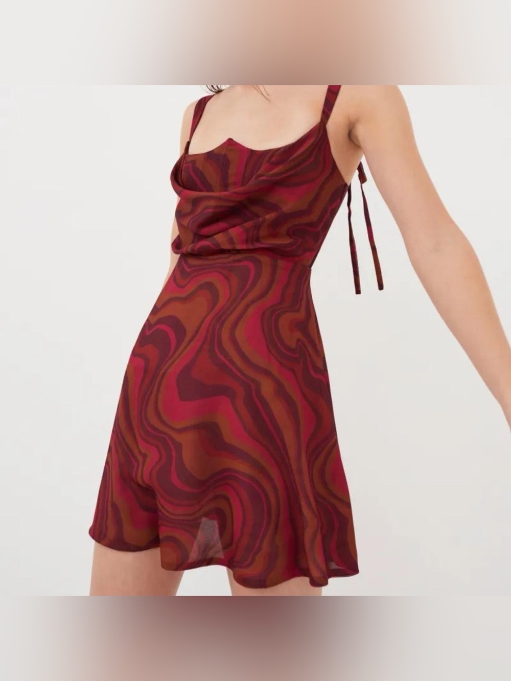 FOR LOVE & LEMONS Red Eleanor Mini Dress  Size XS NWT